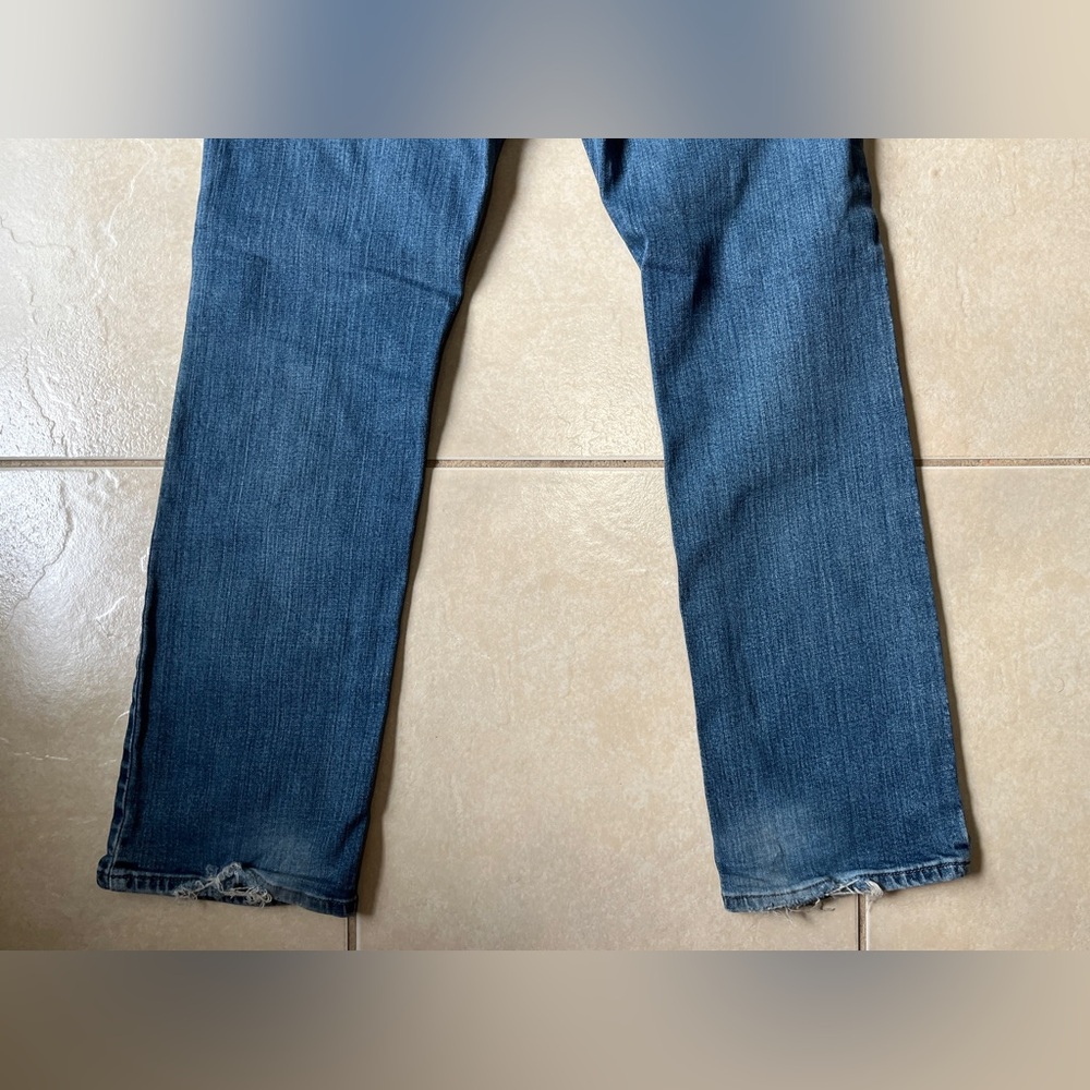 Vintage Arizona Men’s Jeans Bootcut Flare Denim Size 34x30 Mid Wash - Picture 12 of 15